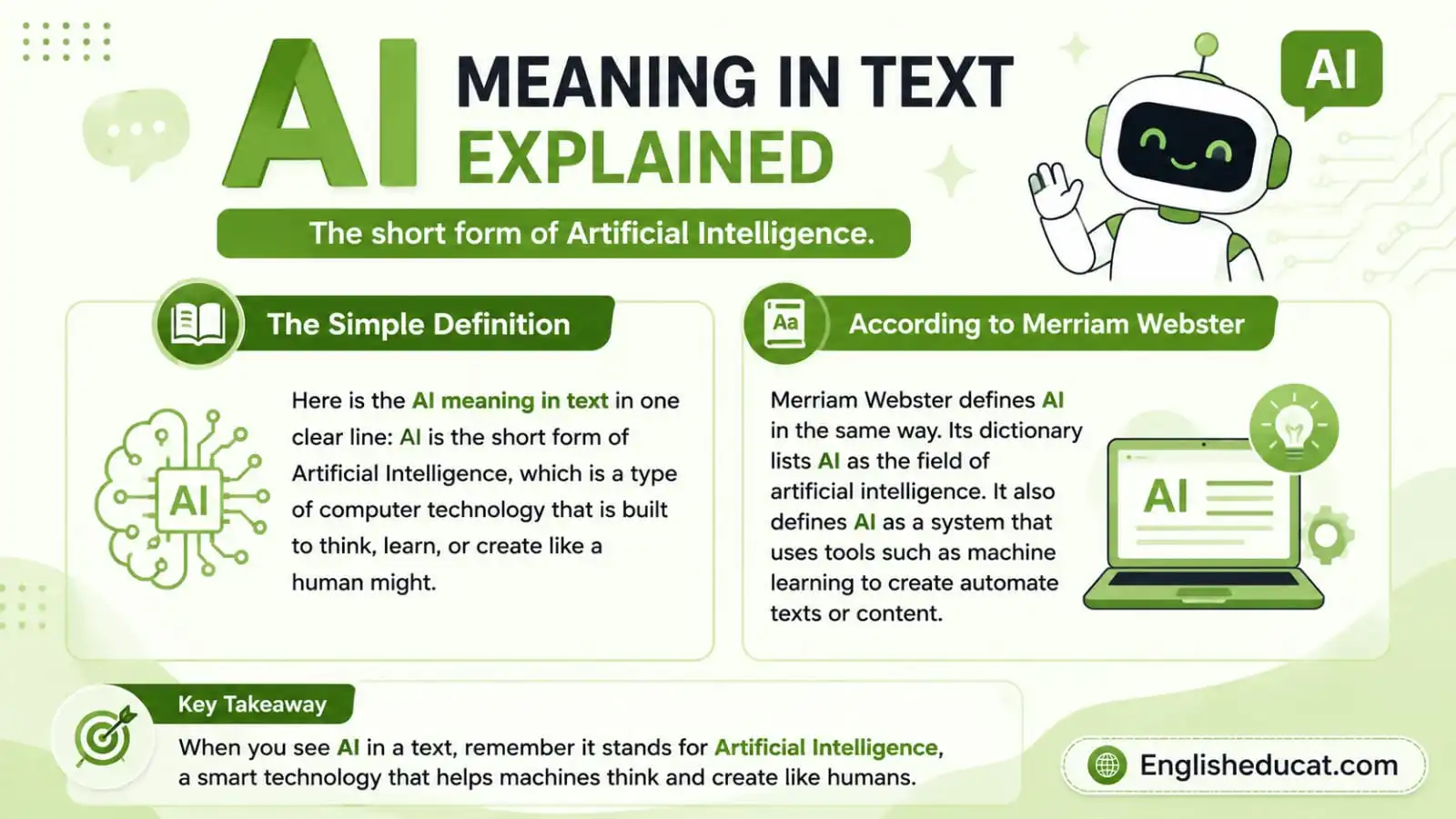 AI Meaning in Text
