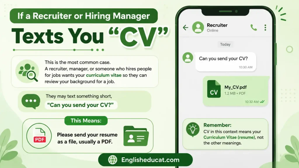 CV Meaning in Text