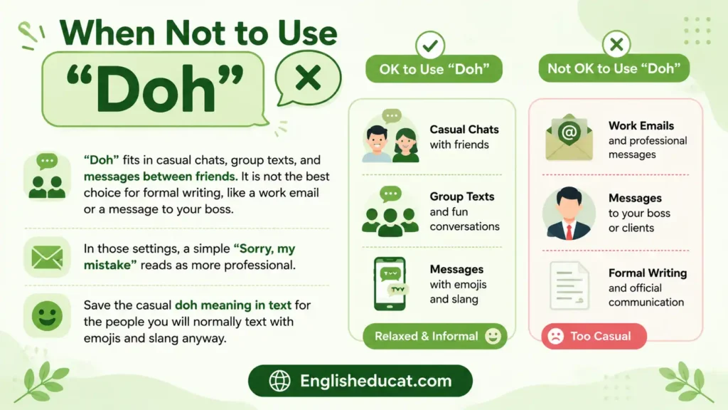 Doh Meaning in Text