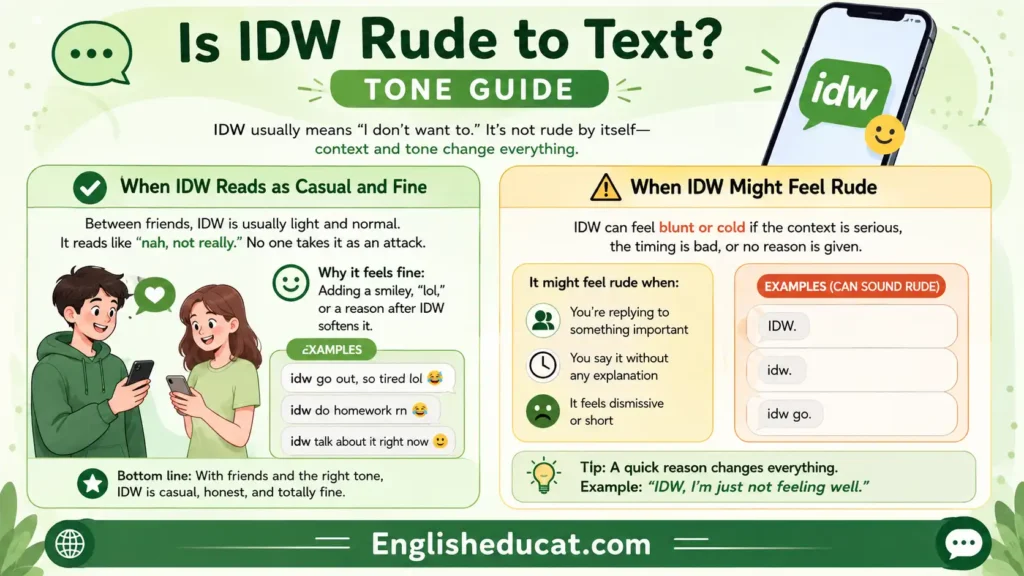 IDW Meaning in Text