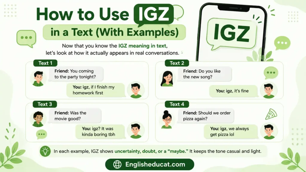 IGZ Meaning in Text