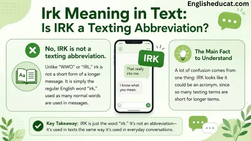 Irk Meaning in Text