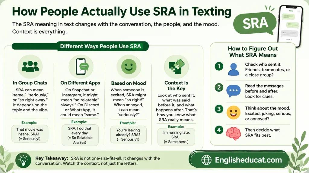 SRA Meaning in Text
