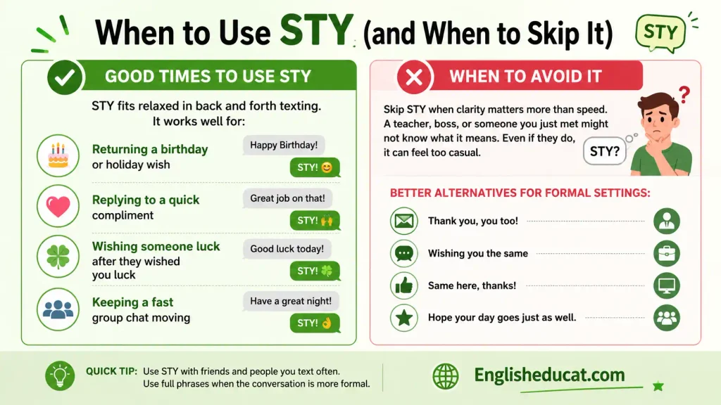 STY Meaning in Text