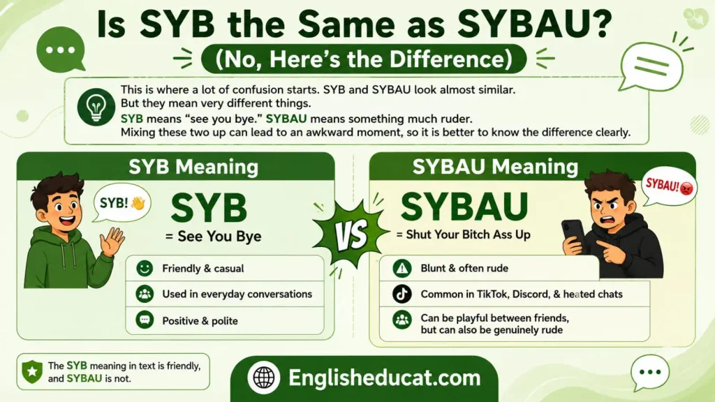 SYB Meaning in Text