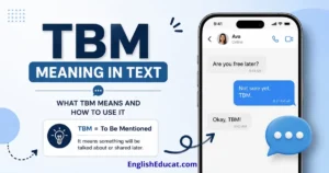 TBM Meaning in Text