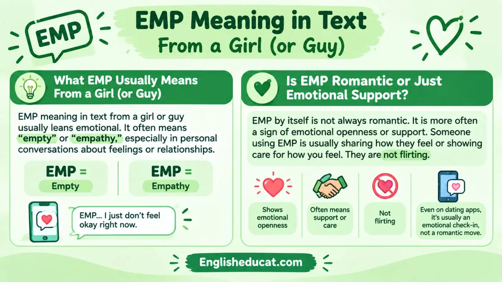 EMP Meaning in Text