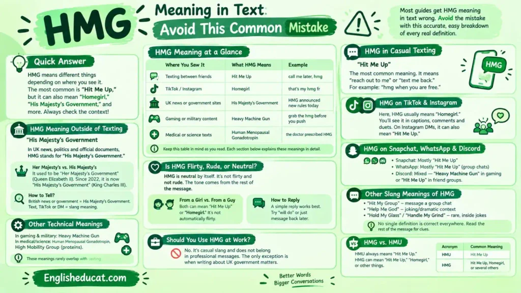 HMG Meaning in Text