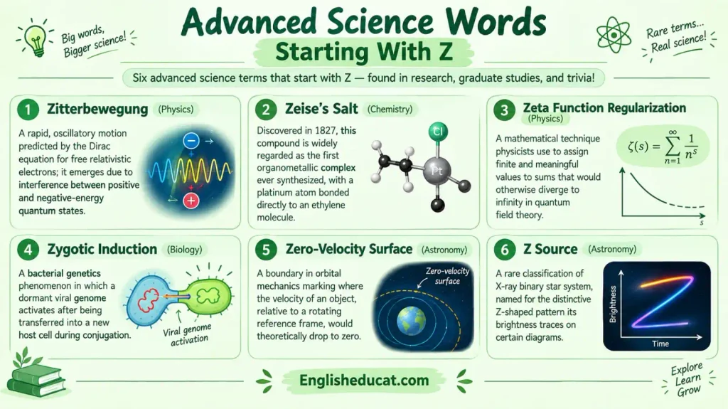 Science Words Starting With Z