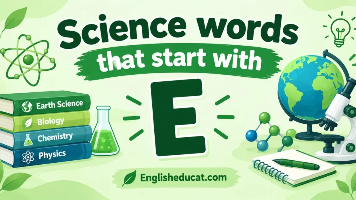 Science Structure Examples Science Words That Start With E: 120+ Terms With Definitions & Examples ...