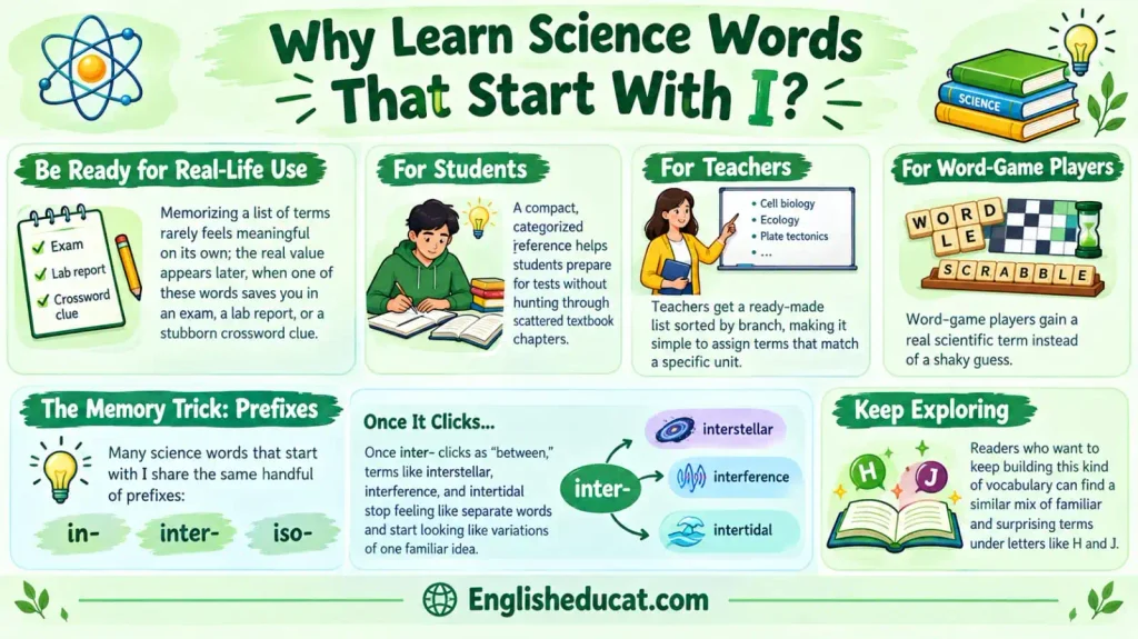Science Words That Start With I