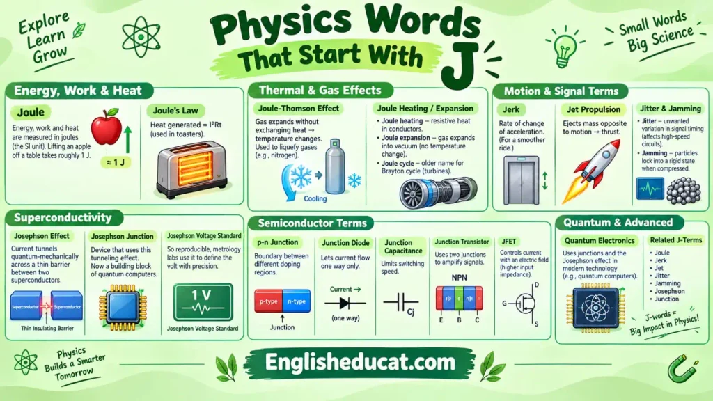 Science Words That Start With J