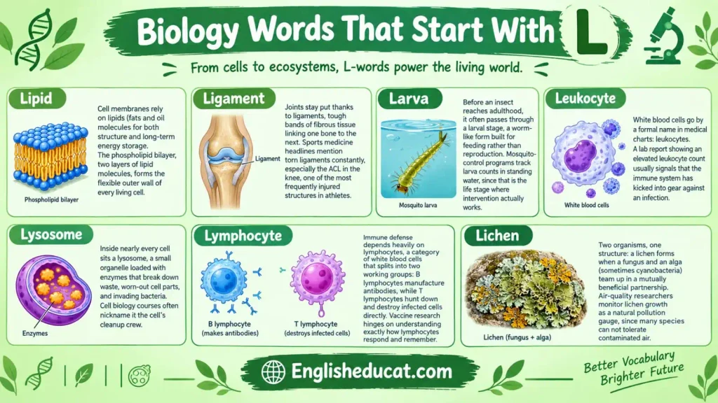 Science Words That Start With L