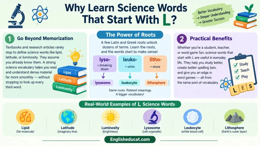 Science Words That Start With L