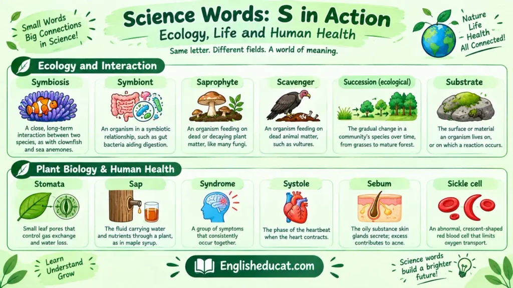 Science Words That Start With S