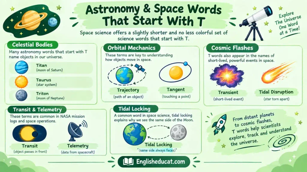 Science Words That Start With T