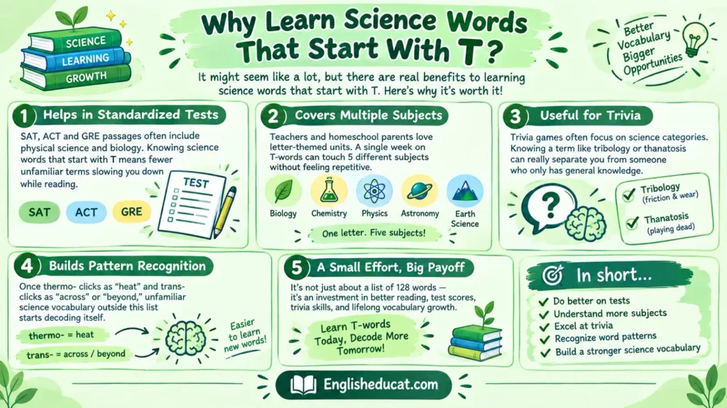 Science Words That Start With T