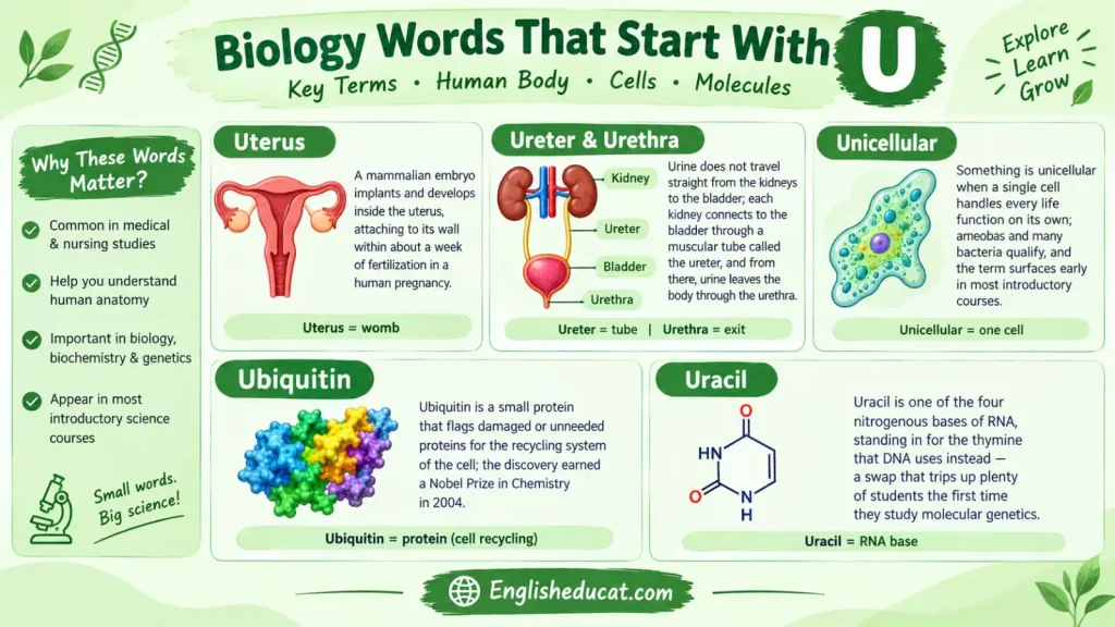 Science Words That Start With U