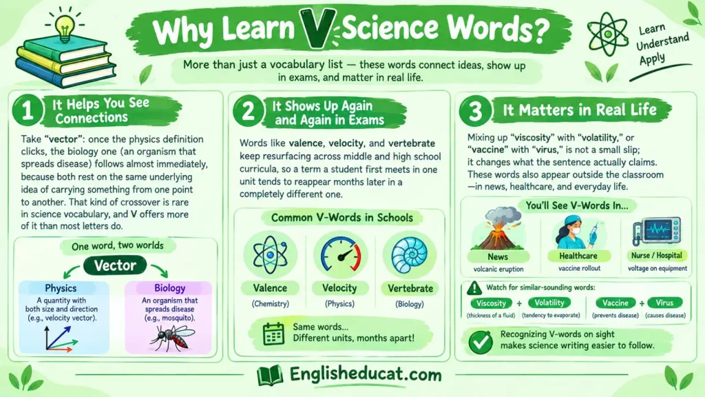 Science Words That Start With V