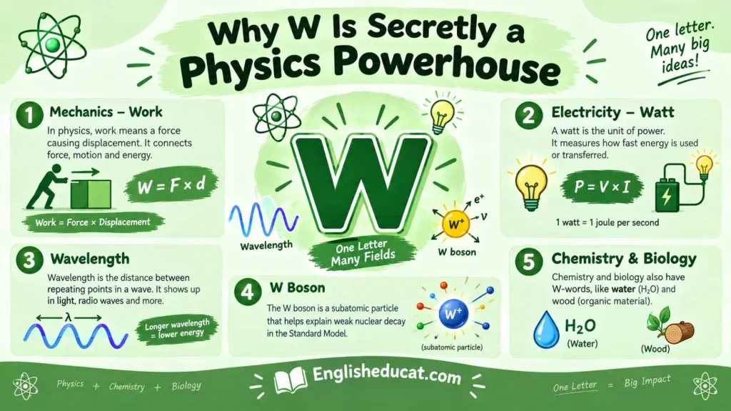 Science Words That Start With W