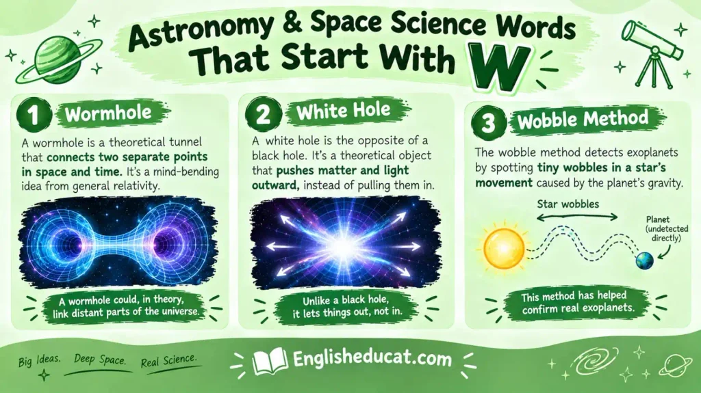 Science Words That Start With W