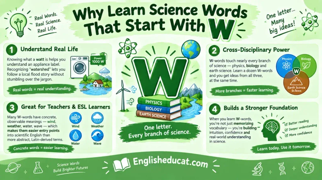 Science Words That Start With W