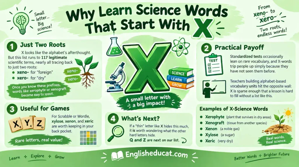 Science Words That Start With X