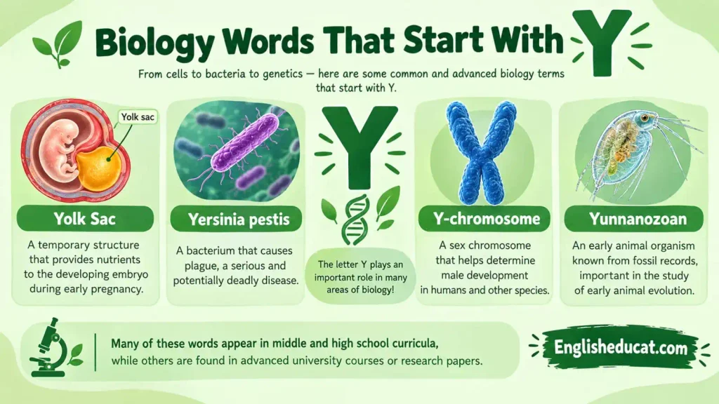 Science Words That Start With Y