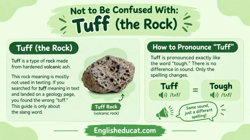 Tuff Meaning in Text