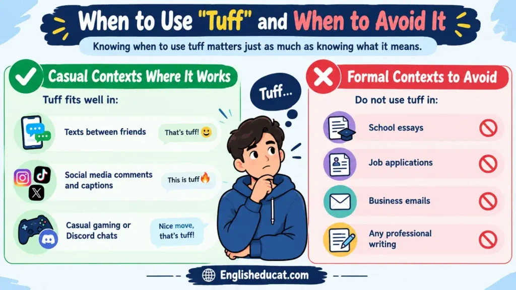 Tuff Meaning in Text