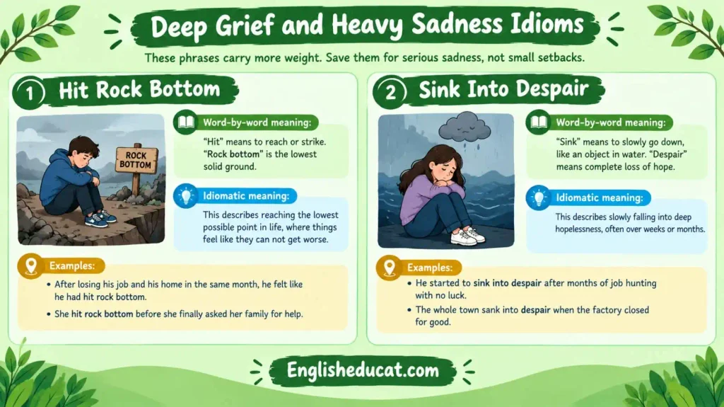 Idioms About Sadness 
