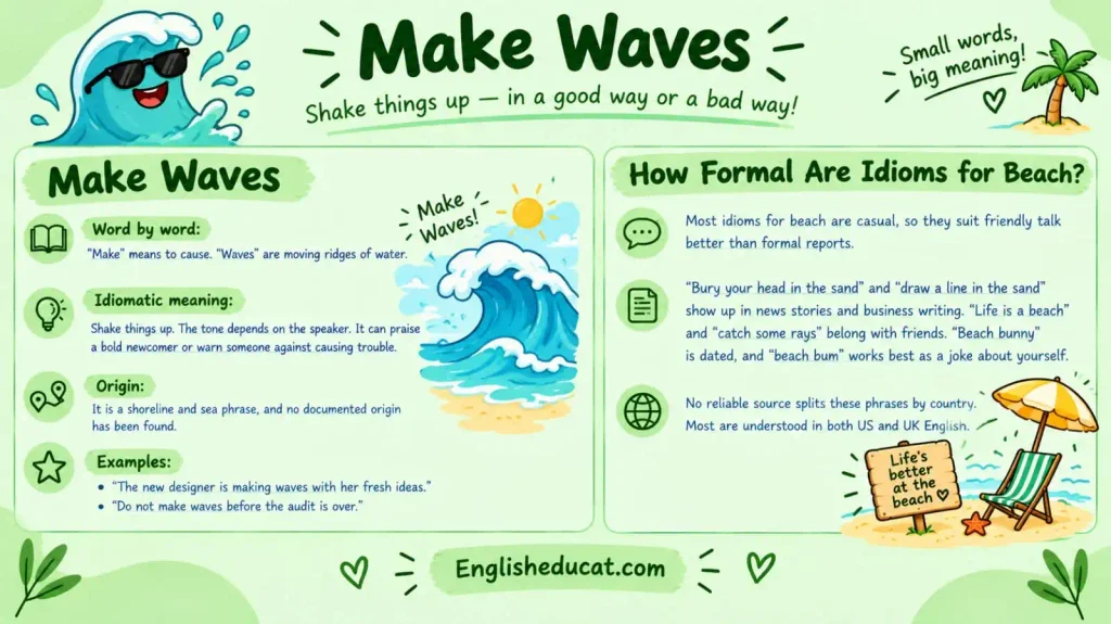 Idioms for Beach