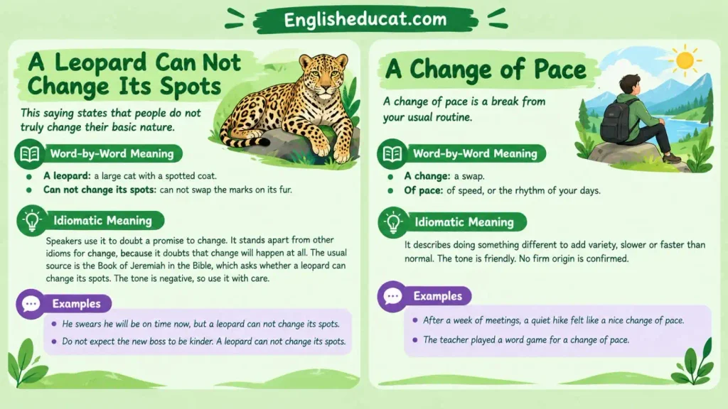 Idioms for Change