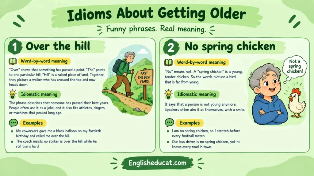 Idioms About Old