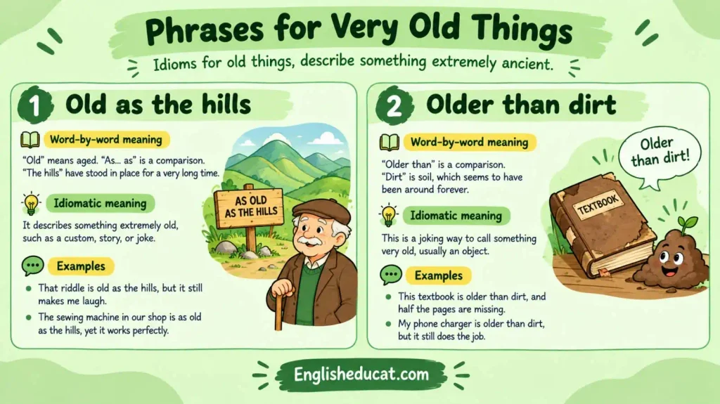 Idioms About Old