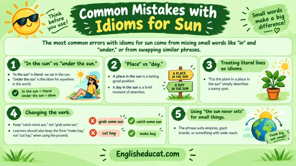 Idioms About Sun