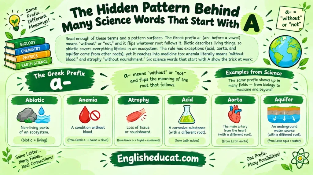 Science Words That Start With A