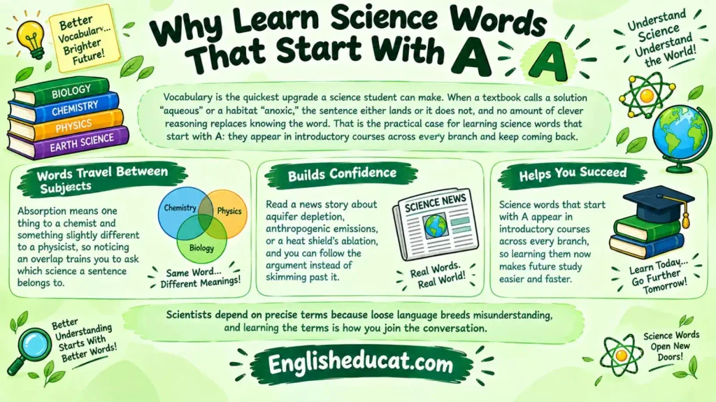 Science Words That Start With A