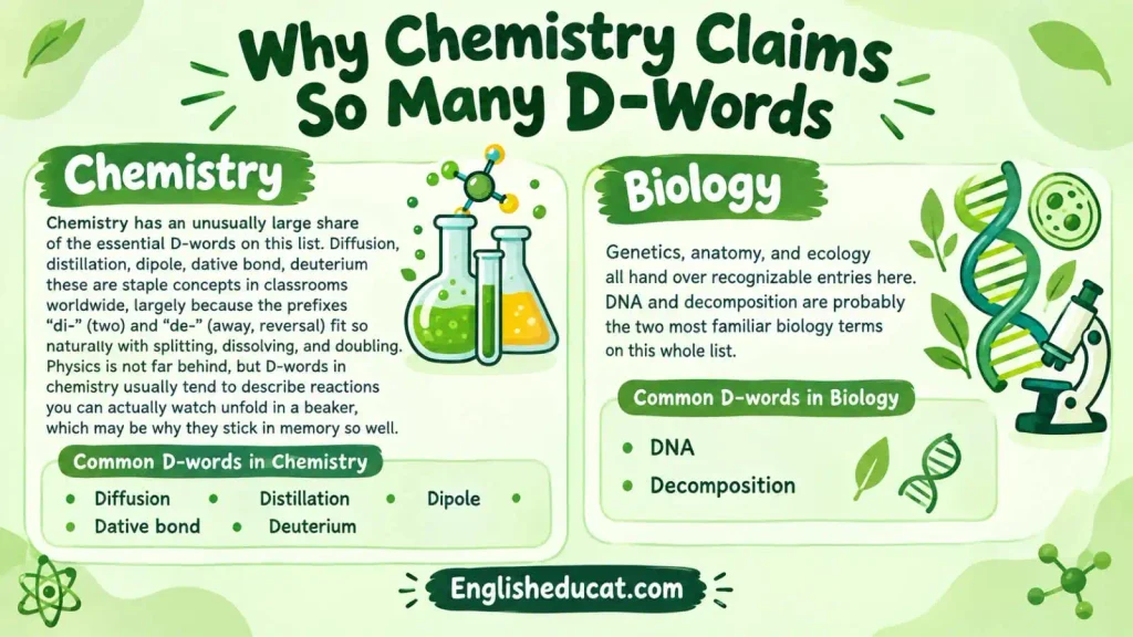 Science Words That Start With D